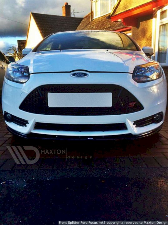 Maxton Design Front Splitter for Ford Focus MK3 ST250 Pre-Face (2012-2014)