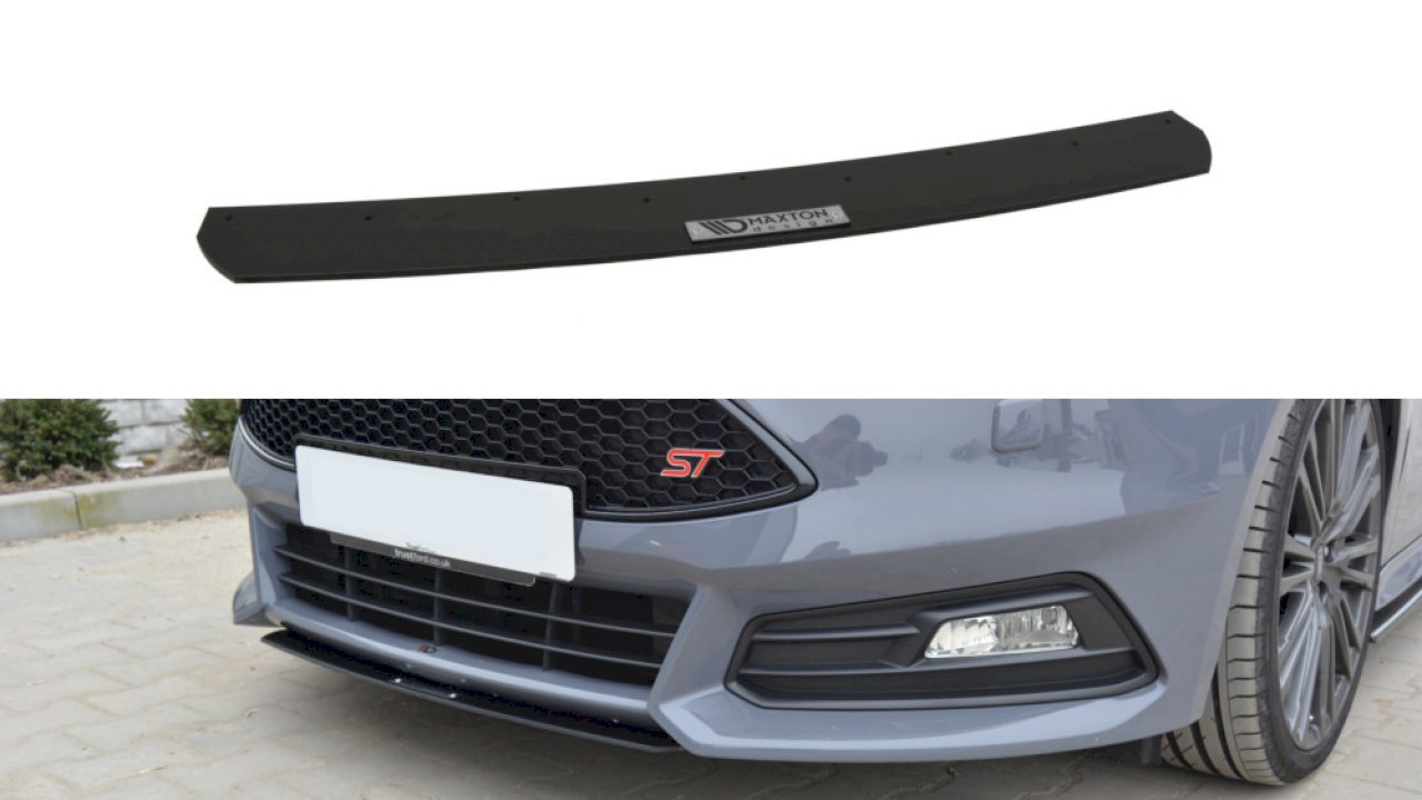 Maxton Design Front Racing Splitter V.3 For Ford Focus ST MK3 Facelift Model (2015-2018)