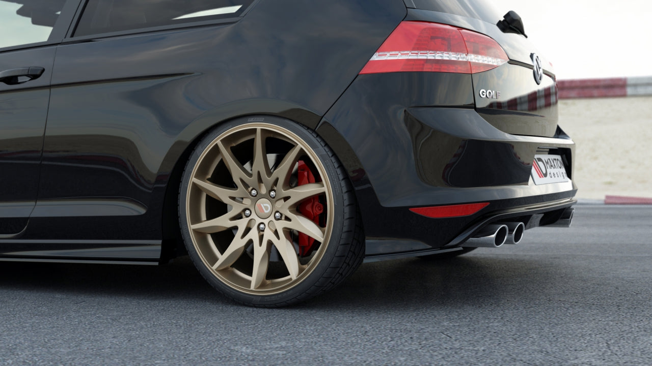 Maxton Design Rear Side Splitters/Spats V.1 For Volkswagen Golf MK7 R (2013-2016)