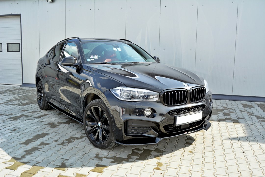 Maxton Design Front Splitter V.1 for BMW X6 F16 M Sport (2014-2019)