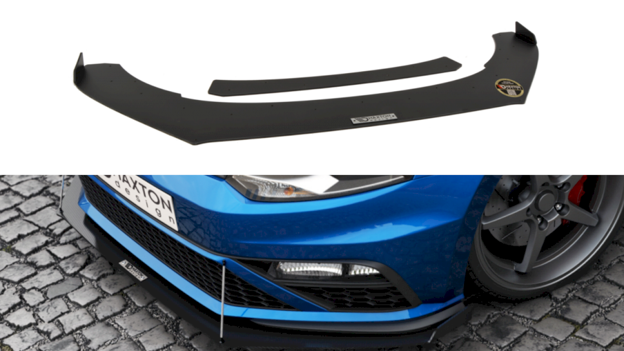 Maxton Design Racing Front Splitter For Volkswagen Polo MK5 GTI (Facelift) (2015-2017)