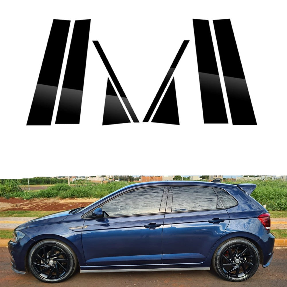 Volkswagen Polo MK6 AW1 B and C Pillar Protective Covers (2018- 2021 Models)