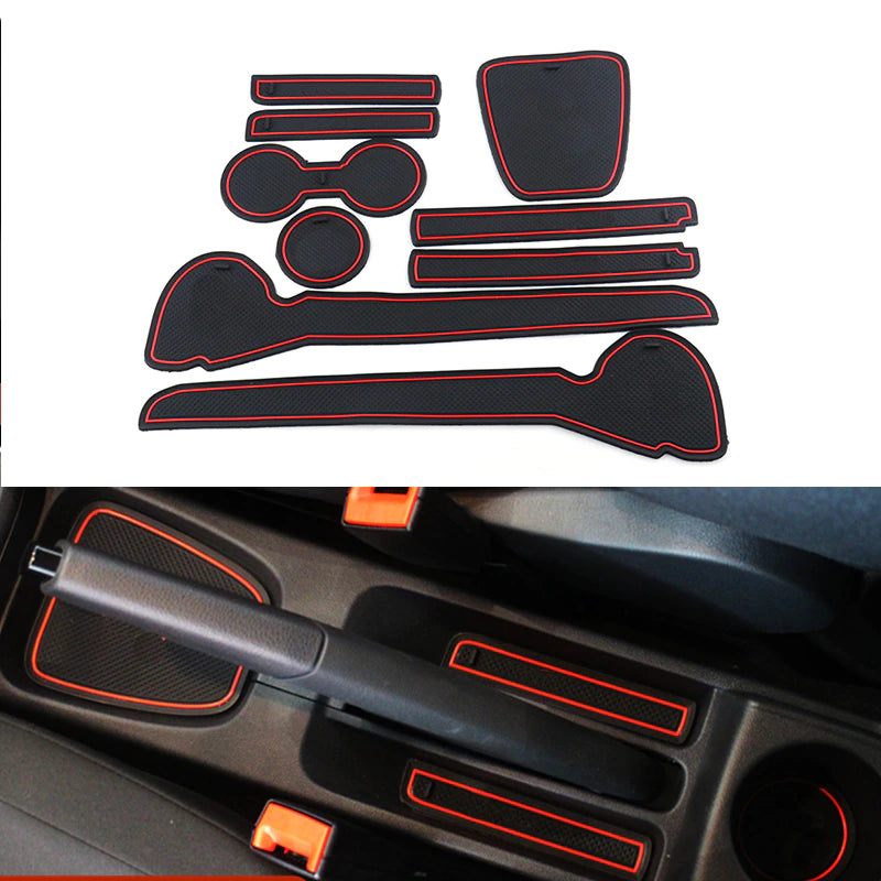 Volkswagen Polo MK5 6R / 6C Rubber Anti-Slip Interior Storage Mats (2009-2017)
