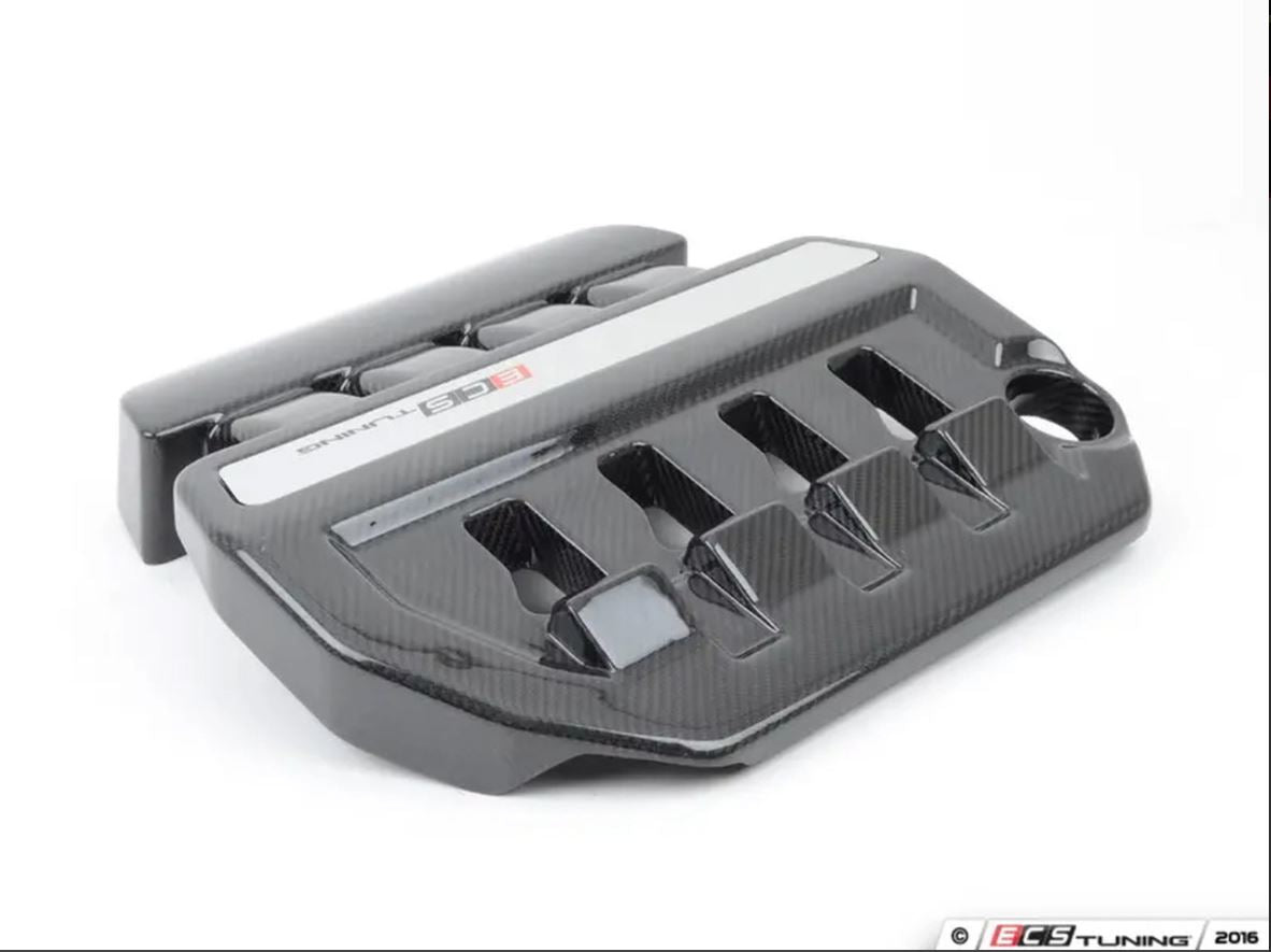 ECS Tuning Carbon Fibre Engine Cover Black - 2.0T Gen 3 EA888