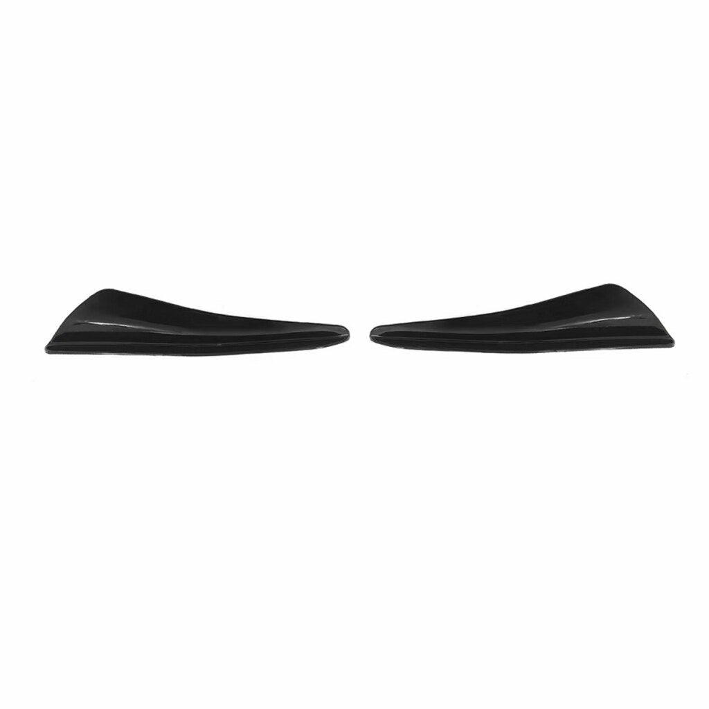 Volkswagen Golf MK8 Gloss Black / Carbon Look Front Bumper Canards (2021+ Models)