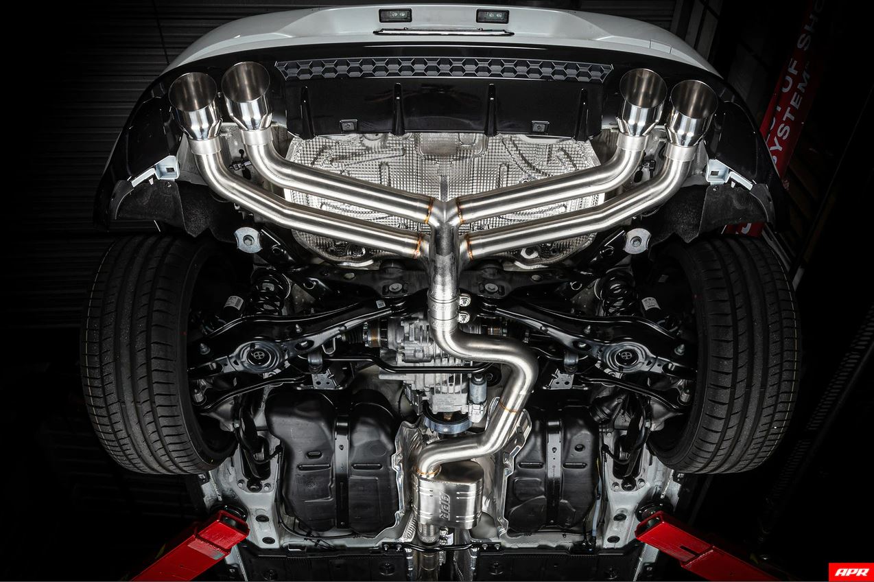 APR Non-Valved Non-Silenced Cat Back Exhaust System - Golf Mk7.5 'R'