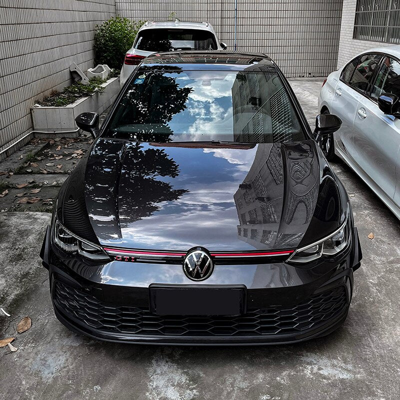 Volkswagen Golf MK8 Gloss Black Front Bumper Quad Canards (2021+ Models)