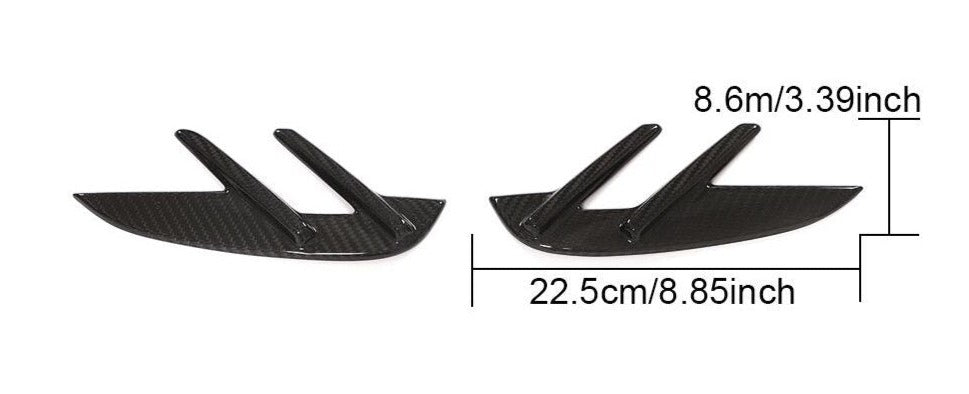 BMW M3 G80 Carbon Fibre Fender Air Vents Pair (2020+ Models)