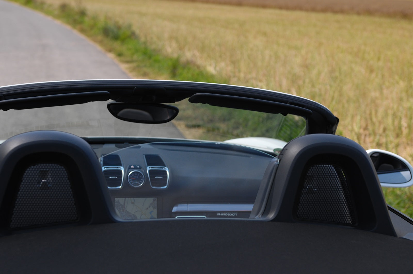 Porsche Boxster 718 MK4 LOW Clear Glass Wind Breaker / Deflector (2016 - 2021 UR-WINDSCHOTT)