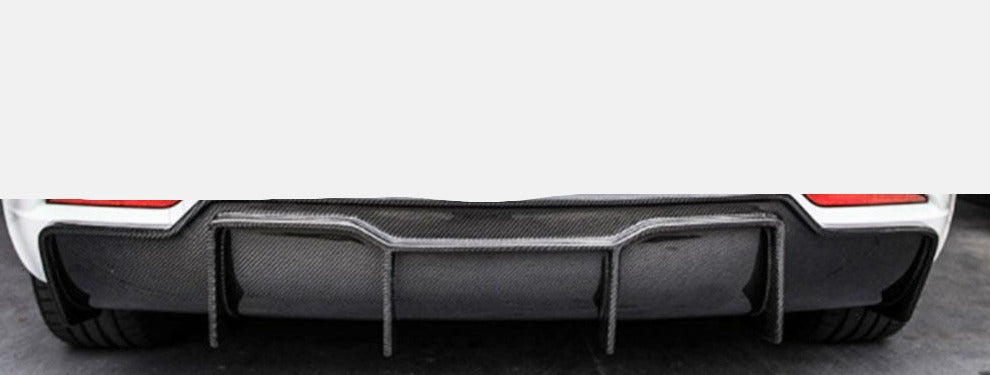 Tesla Model 3 2017 - 2022+ Carbon Fibre / Gloss Black Rear Bumper Diffuser (DAS Automotive)