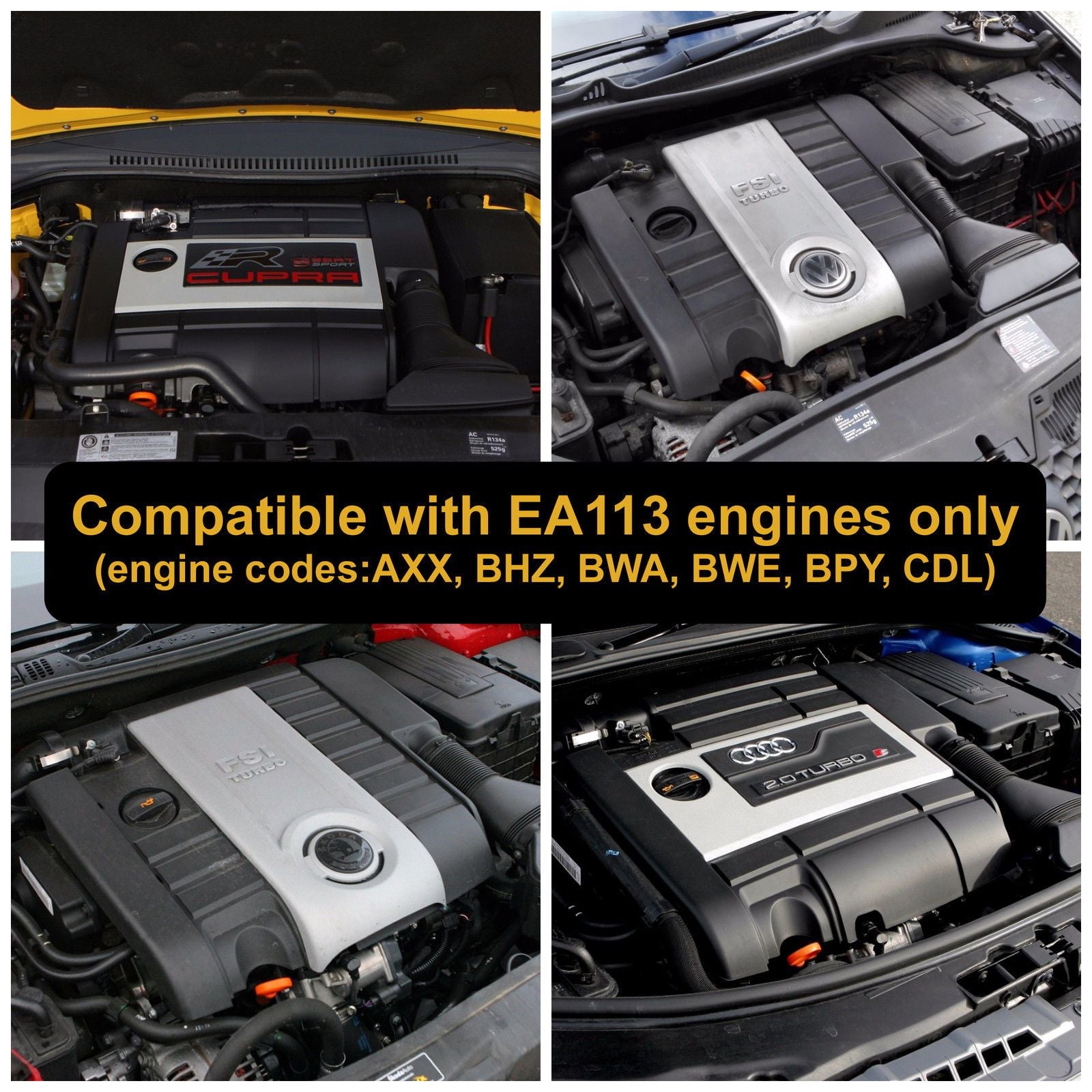 Performance RamAir Cone Foam Air Filter 70mm Hard Pipe Induction Kit – Audi/Seat/Skoda/VW – 2.0 TFSI K04