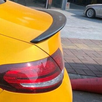 Mercedes Benz C Class Coupe W205 / A205 / C205 Carbon Fibre Boot Spoiler Style 2 (2015 - 2020)