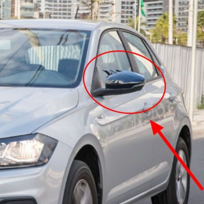 Volkswagen Polo AW MK6 'Batman' Style Mirror Covers (2018+ Models)