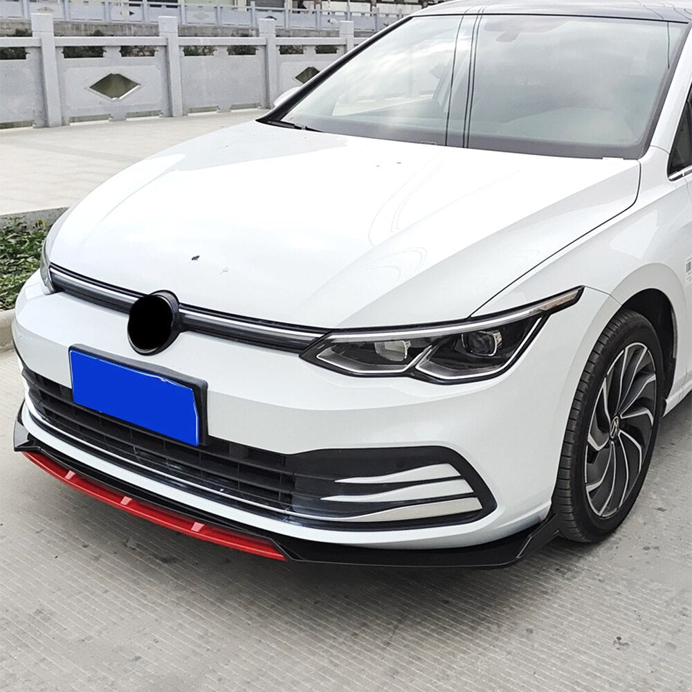 Volkswagen Golf MK8 4 Piece Front Splitter (2020+ Models)