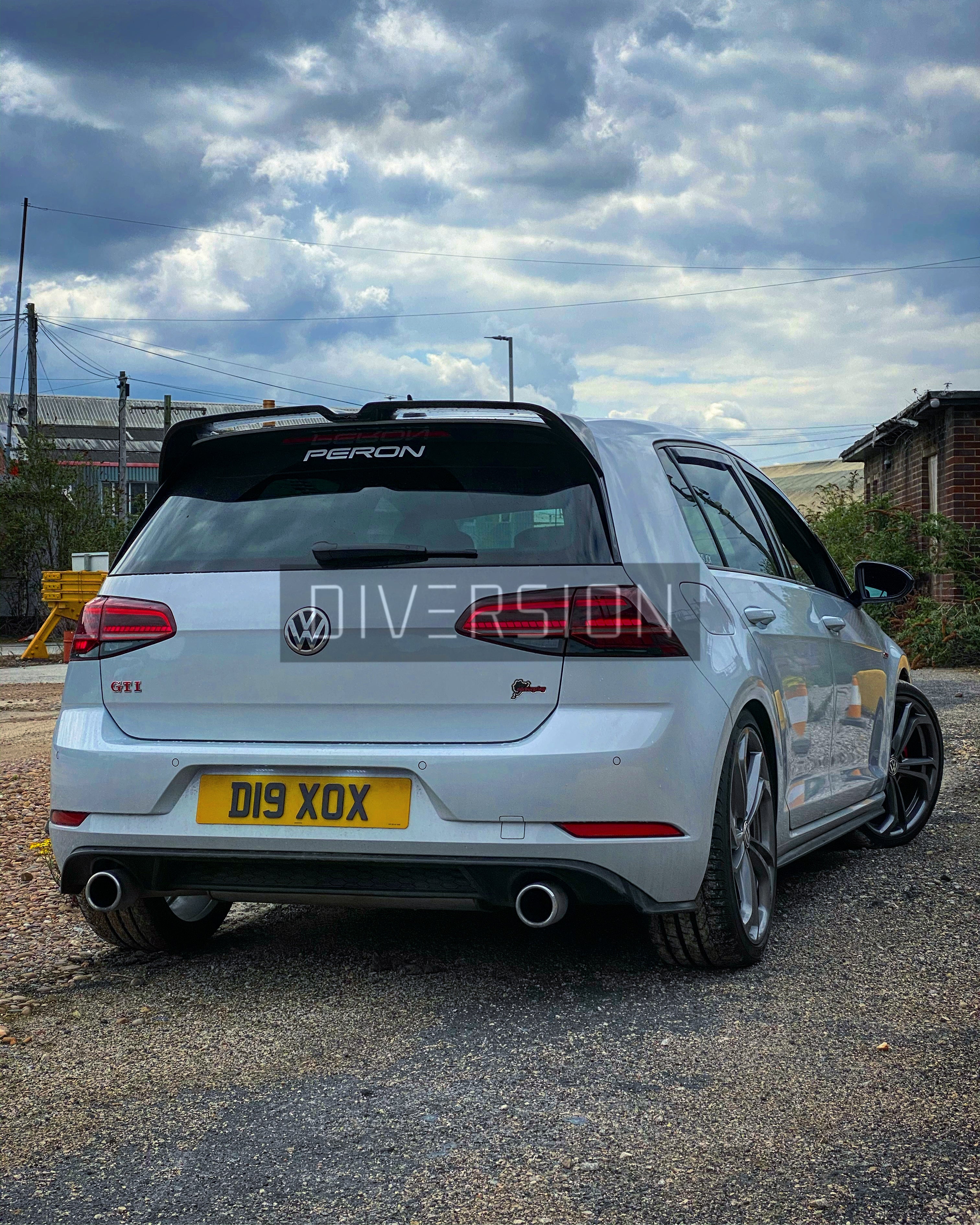 Volkswagen Golf MK7/7.5 GTI / R / R Line / GTD Oettinger Style Gloss Black Spoiler (2013 - 2020 Models)