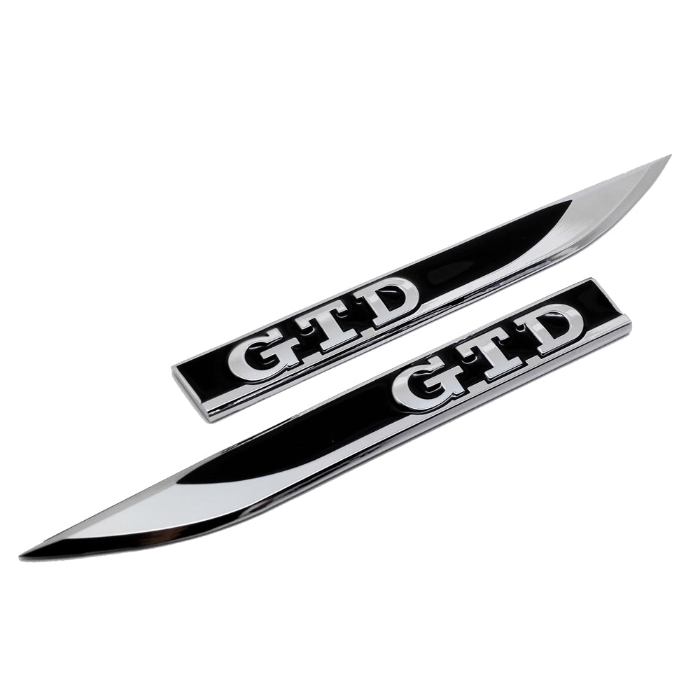 Volkswagen GTI / GTD Badges Front Side Panels (Black Or Red) - Diversion Stores Car Parts And Modificaions