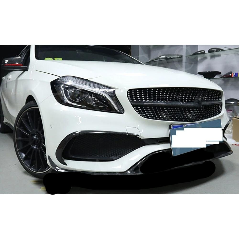 Mercedes A Class A45 AMG / AMG Line Front Aero Upgrade Package W176 2016 - 2019 (Carbon Fibre / Black)