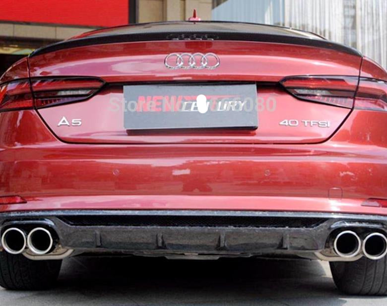 118 - Audi A5 Sportback Sedan Carbon Fibre Boot Spoiler (2017 - UP) - Diversion Stores Car Parts And Modificaions