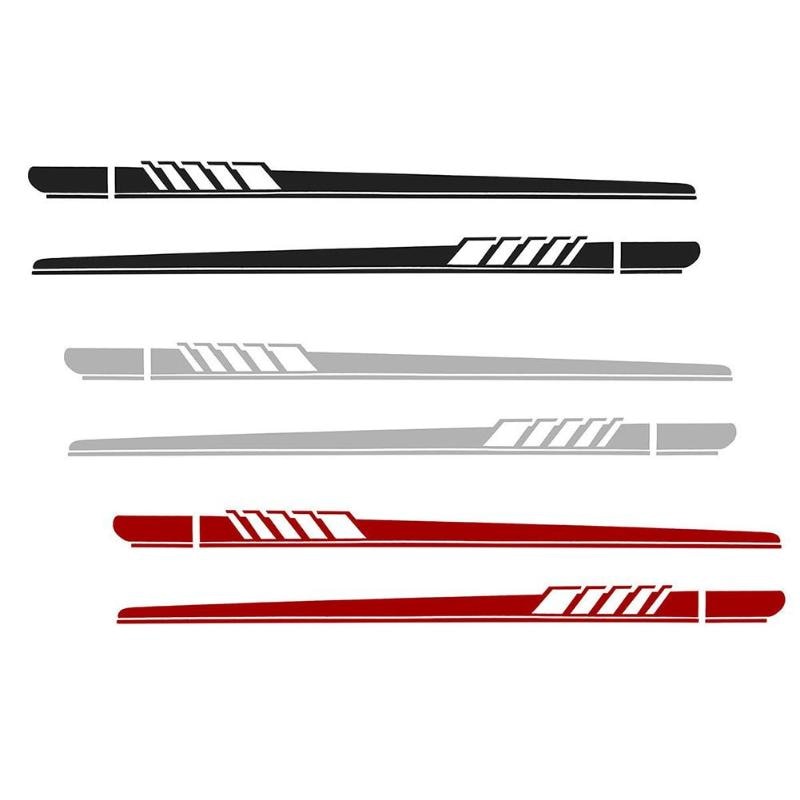 2X Universal Car Side Decals / Stickers (3 Colours) - Diversion Stores Car Parts And Modificaions