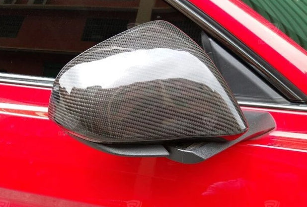 162 - Ford Mustang Carbon Fibre Wing Mirror Add On Covers (2008 - UP) American & Euro Models - Diversion Stores Car Parts And Modificaions