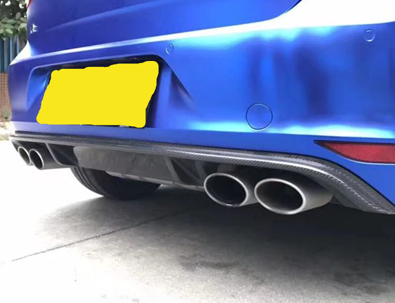 247 - Volkswagen Golf MK7 R Carbon Fibre Rear Diffuser (2013-2016) - Diversion Stores Car Parts And Modificaions