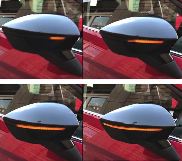207 - Seat Leon Orange Dynamic Sweeping Mirror Indicators - Diversion Stores Car Parts And Modificaions