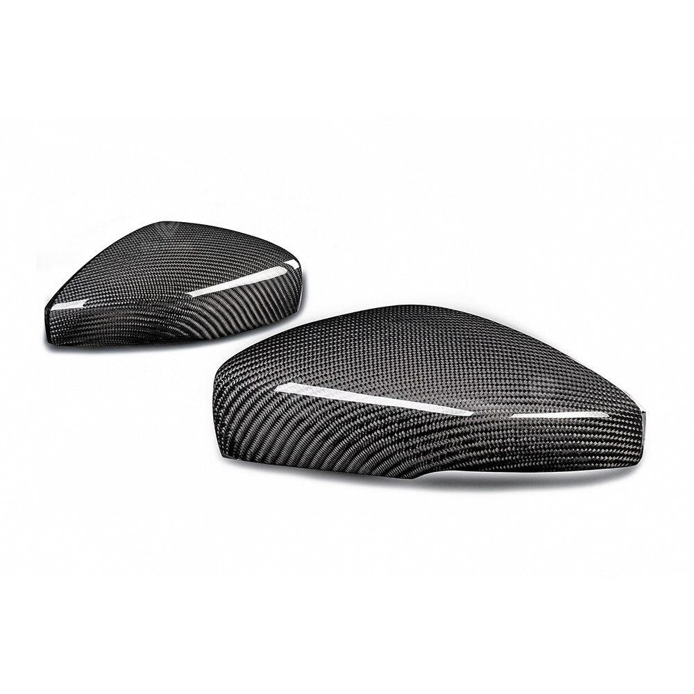 Volkswagen VW Polo Genuine Carbon Fibre Replacement Wing Mirror Covers MK5 6C / 6R (2009-2017 Models) - Diversion Stores Car Parts And Modificaions