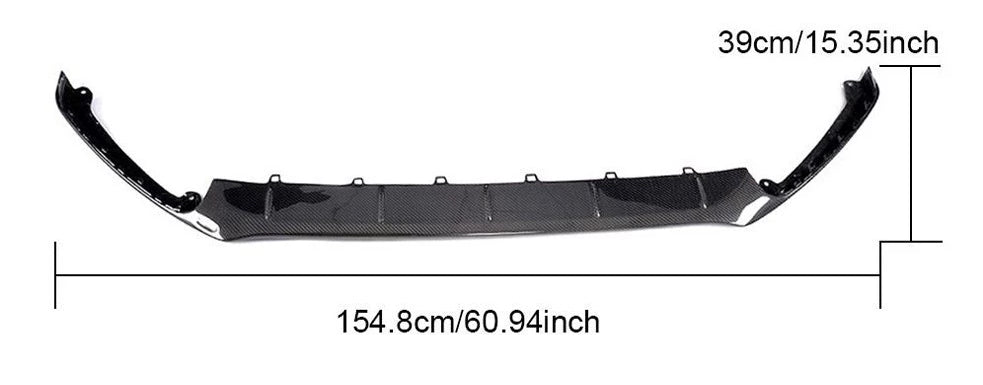 057 - Ford Focus RS Carbon Fibre Splitter - Gloss (2016-2019 Models) - Diversion Stores Car Parts And Modificaions