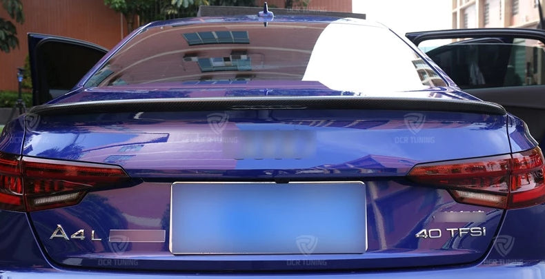 170 - Audi A4 B9 Carbon Fibre Boot Spoiler (2016 - UP) - Diversion Stores Car Parts And Modificaions