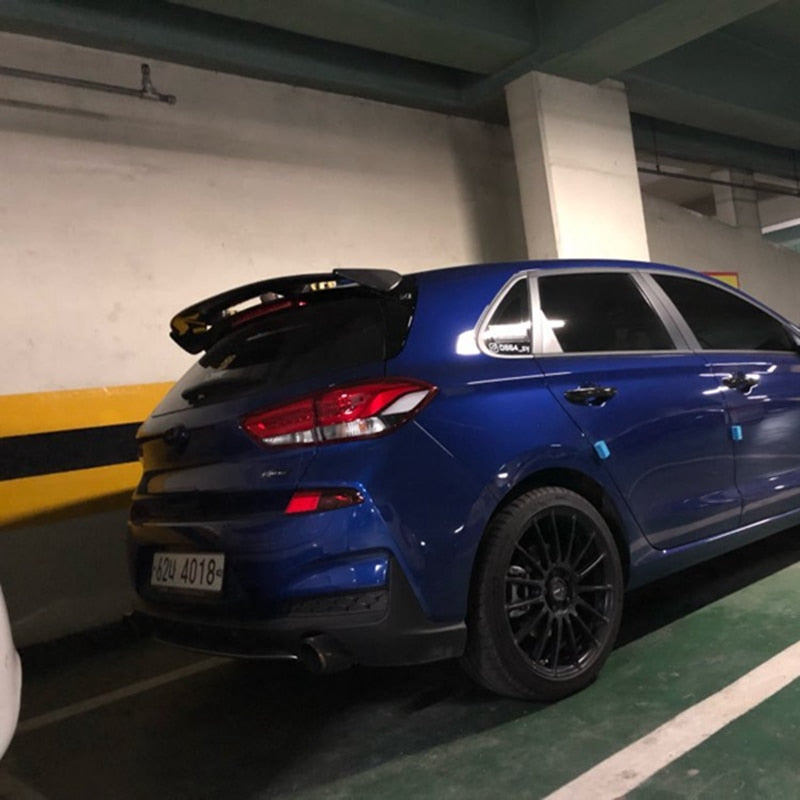 124 - Hyundai I30 / I30N Line Carbon Fibre Rear Roof Spoiler (2016 - 2019 Models) - Diversion Stores Car Parts And Modificaions