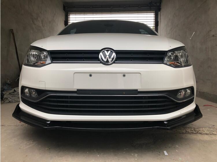 108 - Volkswagen Polo 3 Piece Front Splitter (2014-2017 Models) - Diversion Stores Car Parts And Modificaions