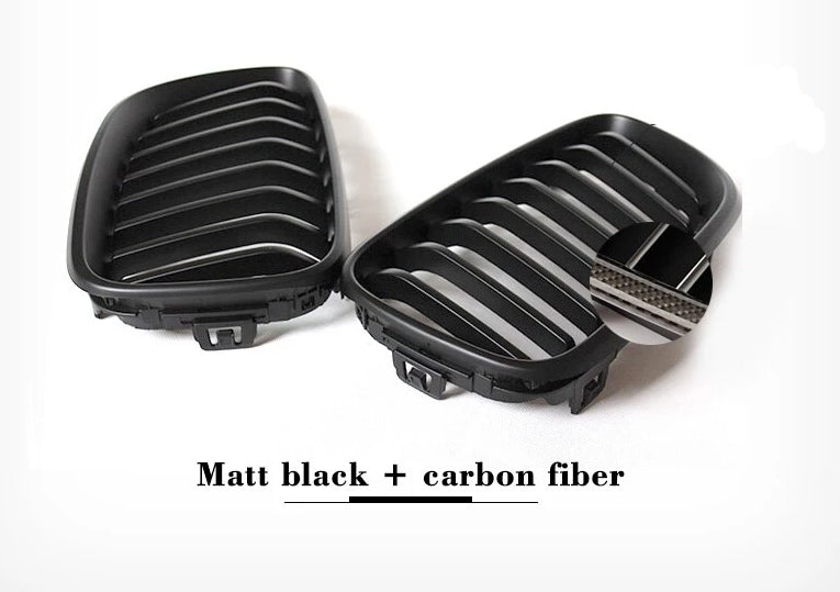 044 - BMW 2 Series Front Carbon Fibre Kidney Grills (2014+ F22 F87 F23) - Diversion Stores Car Parts And Modificaions