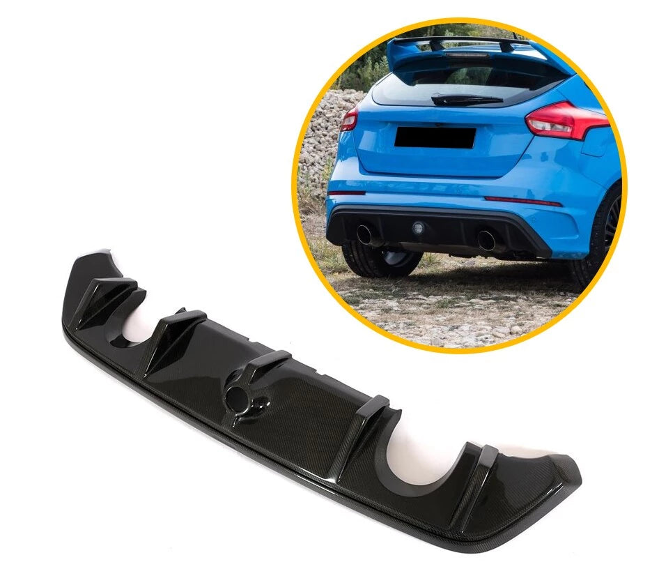 094 - Ford Focus RS Carbon Fibre Rear Diffuser (2016-2018 Models) - Diversion Stores Car Parts And Modificaions