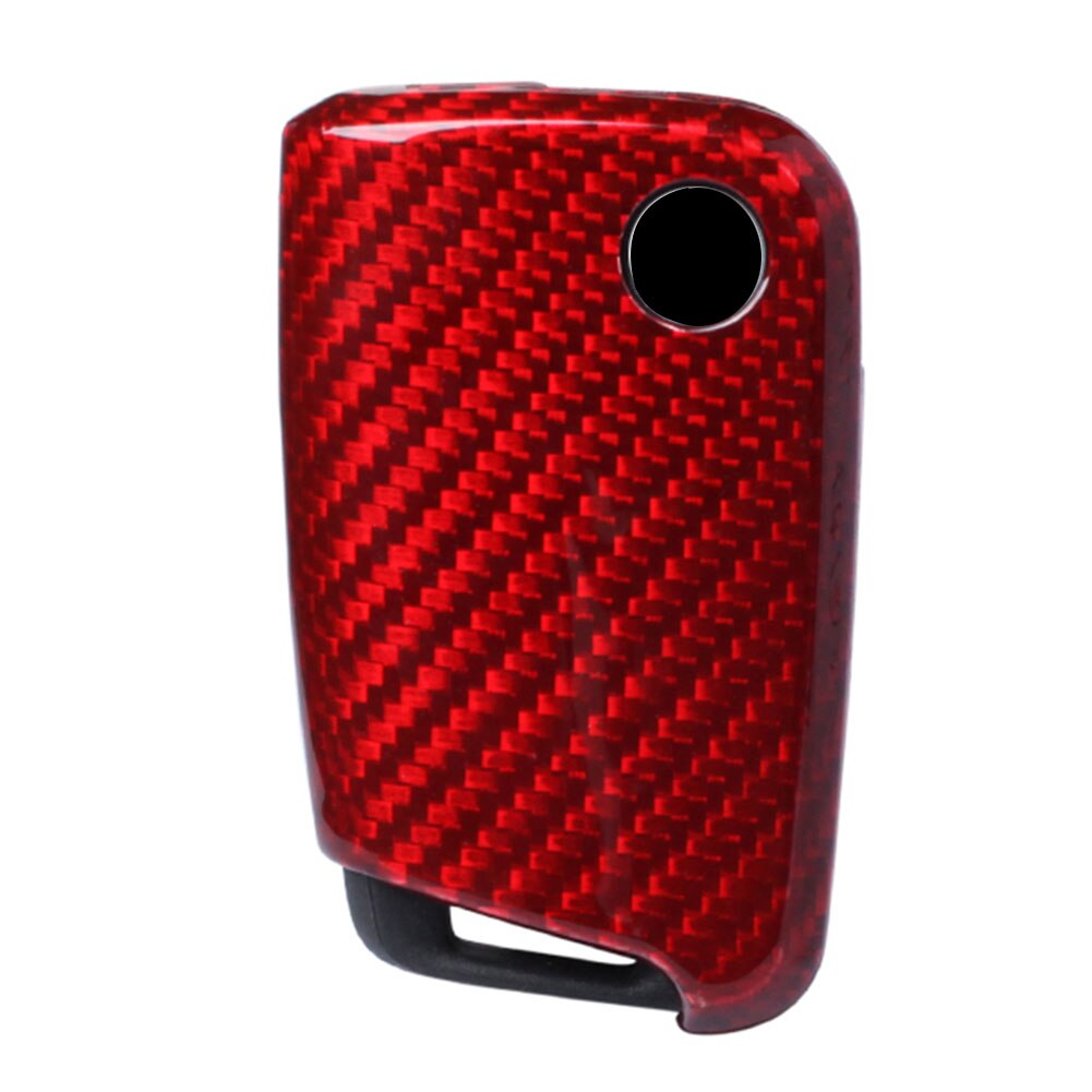 Genuine Red Carbon Fibre Key Cover For Volkswagen/Skoda/SEAT