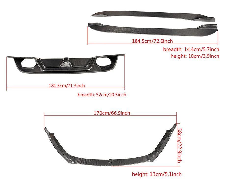 054 - Jaguar F-Type Carbon Fibre Body Kit (2015-2018) - Diversion Stores Car Parts And Modificaions