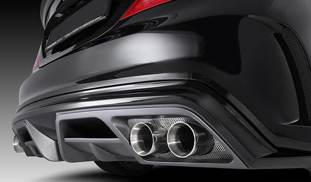 038 - Mercedes Benz CLA AMG Carbon Fibre Rear Diffuser And Tailpipes - Diversion Stores Car Parts And Modificaions