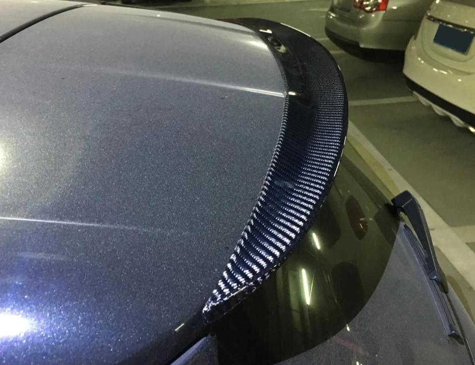 Mercedes Benz A-Class Black / Carbon Fibre Spoiler Lip (W176 / 2013 - 2017 Models)