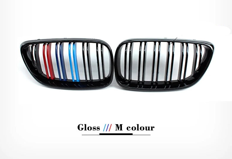 044 - BMW 2 Series Front Carbon Fibre Kidney Grills (2014+ F22 F87 F23) - Diversion Stores Car Parts And Modificaions