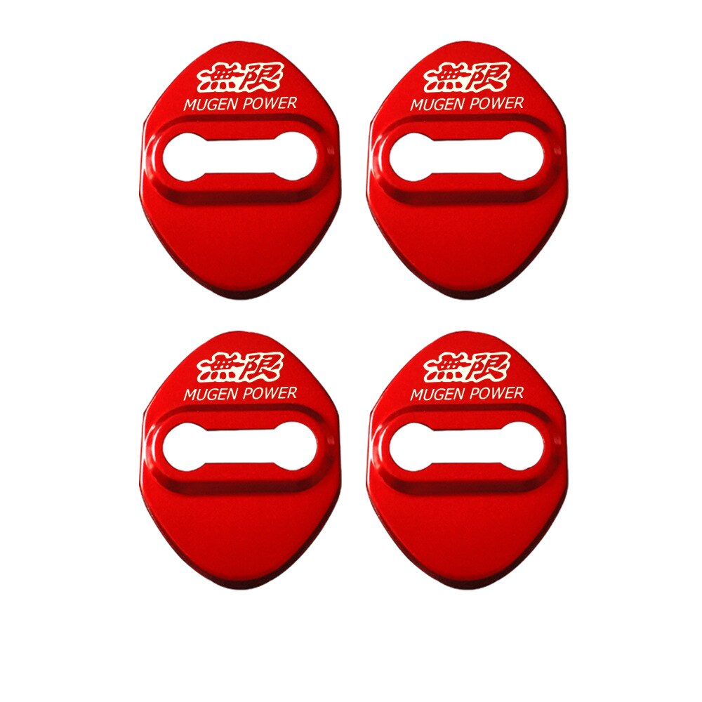 212 - Mugen Power 4x Car Door Lock Covers For Honda - Diversion Stores Car Parts And Modificaions