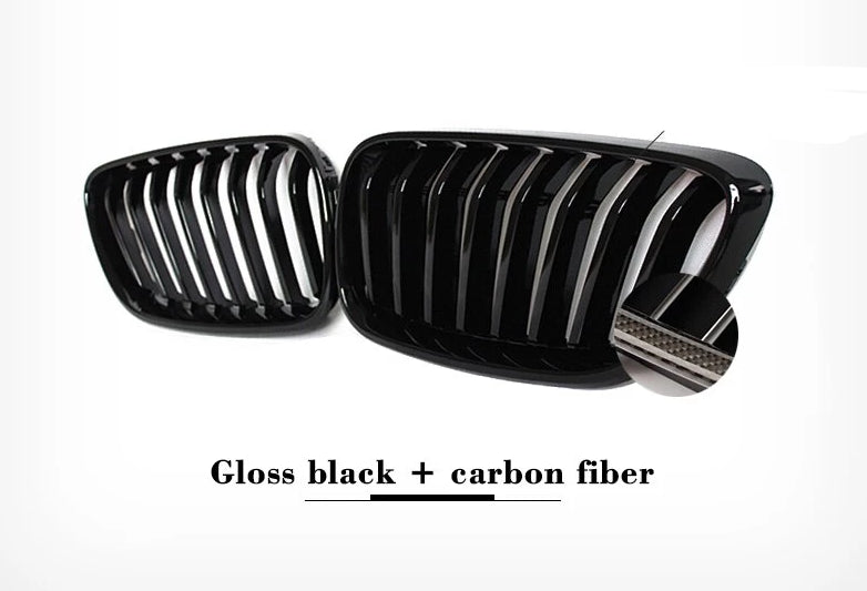 044 - BMW 2 Series Front Carbon Fibre Kidney Grills (2014+ F22 F87 F23) - Diversion Stores Car Parts And Modificaions