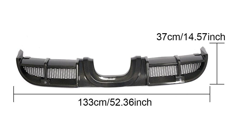 029 - Porsche Boxster/Cayman 718 Rear Diffuser Carbon Fibre - Diversion Stores Car Parts And Modificaions