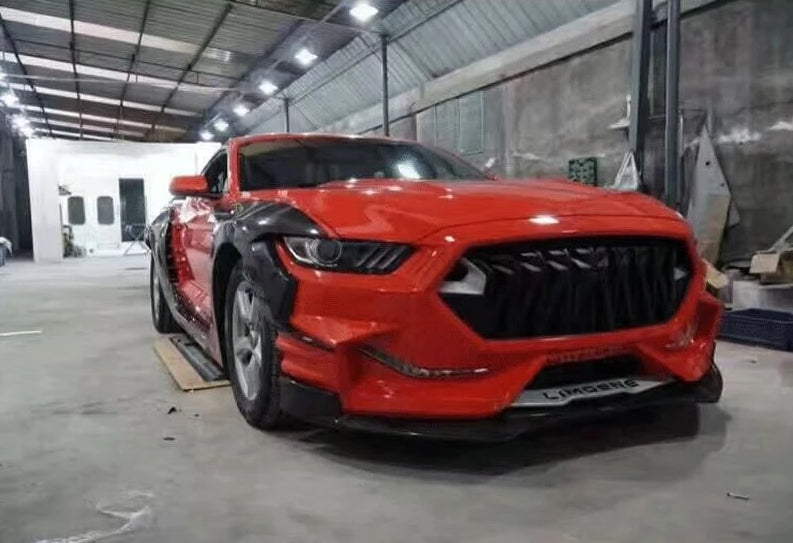 189 - Ford Mustang 'Mouth Of Evil' Front Bumper, Grille & Lip (2015-2017) - Diversion Stores Car Parts And Modificaions