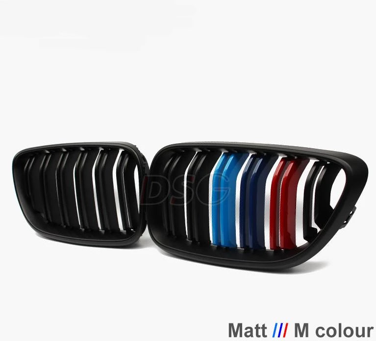 044 - BMW 2 Series Front Carbon Fibre Kidney Grills (2014+ F22 F87 F23) - Diversion Stores Car Parts And Modificaions