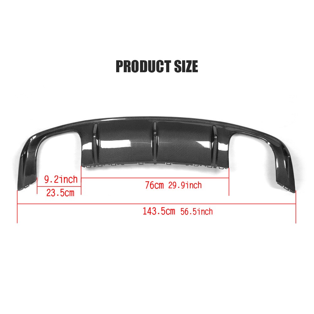 047 - Audi S3 Sedan Carbon Fibre Lightweight Rear Diffuser (2013-2016) - Diversion Stores Car Parts And Modificaions