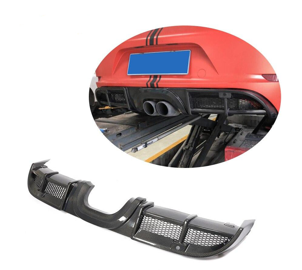 029 - Porsche Boxster/Cayman 718 Rear Diffuser Carbon Fibre - Diversion Stores Car Parts And Modificaions