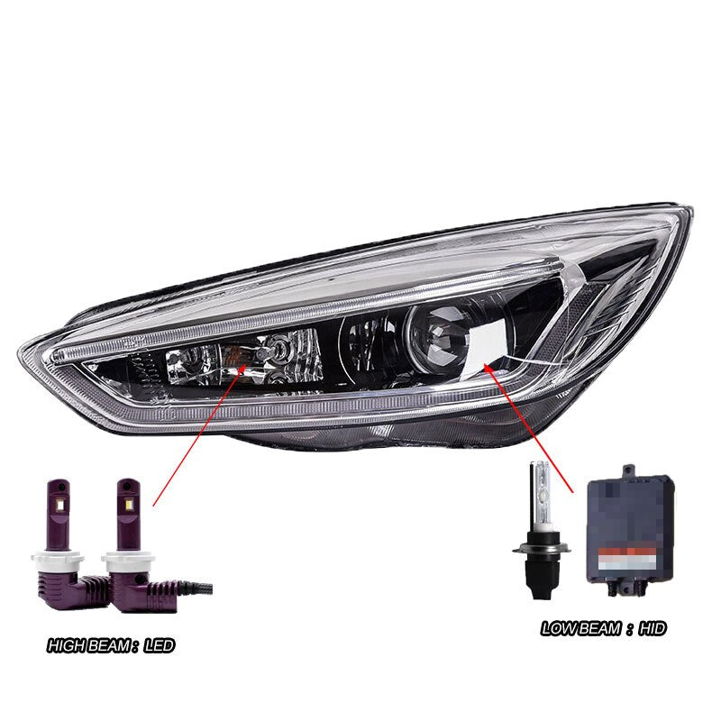 082 - Ford Focus LED Headlight / DRL / Dynamic Indicators (2014-2018) - Diversion Stores Car Parts And Modificaions