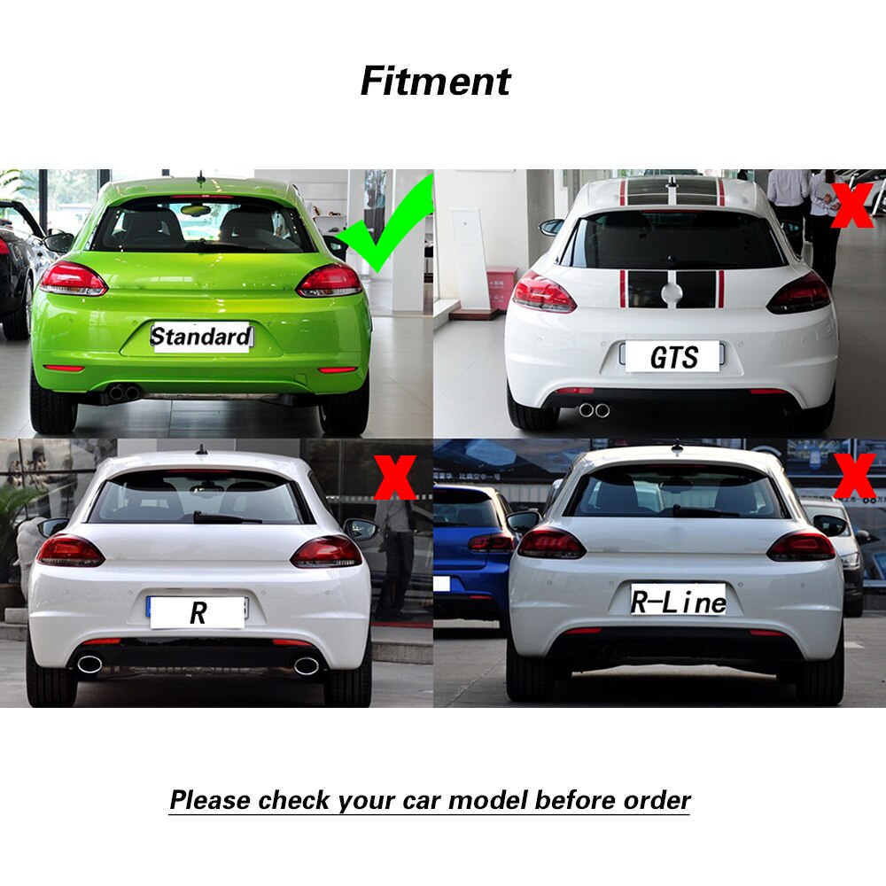 034 - Volkswagen Scirocco Roof Spoiler (2009-2013) Standard Model - Diversion Stores Car Parts And Modificaions