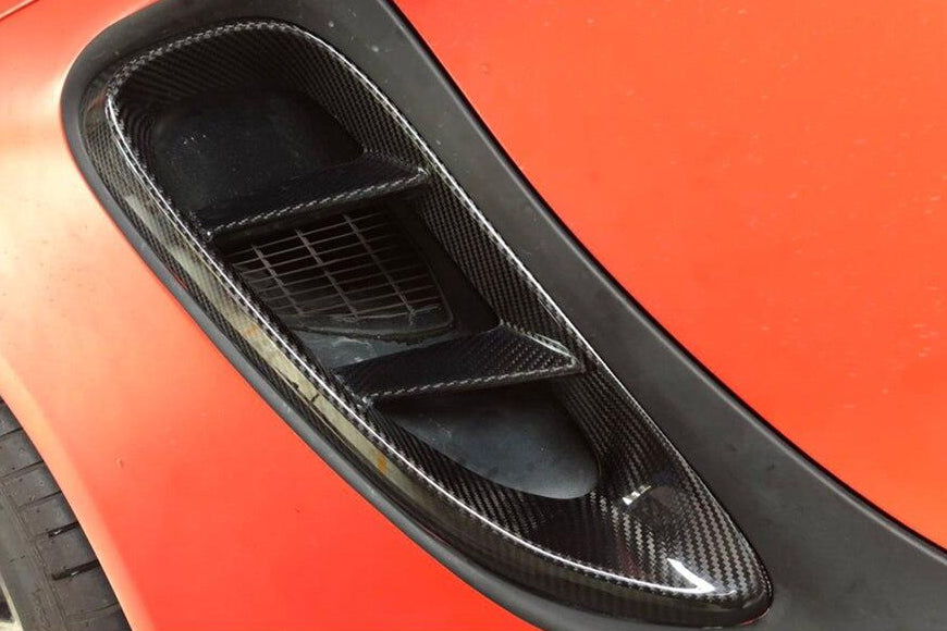 028 - PORSCHE 718 Cayman/Boxster/S/GTS Carbon Fibre Engine Air Intake Vents - Diversion Stores Car Parts And Modificaions