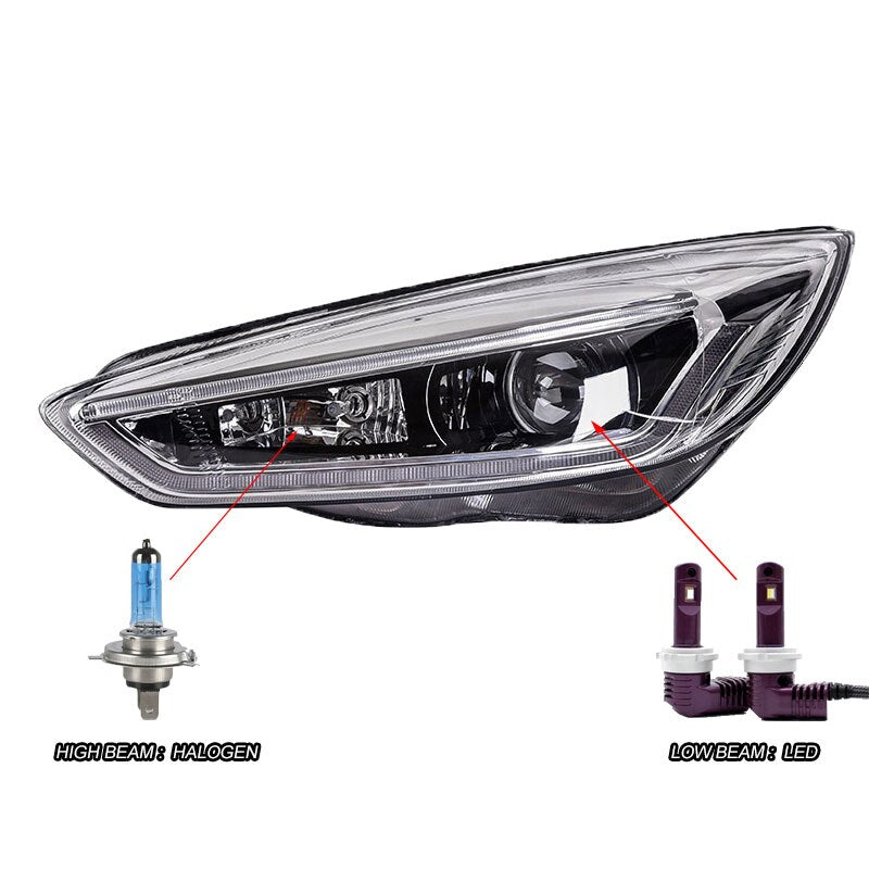 082 - Ford Focus LED Headlight / DRL / Dynamic Indicators (2014-2018) - Diversion Stores Car Parts And Modificaions