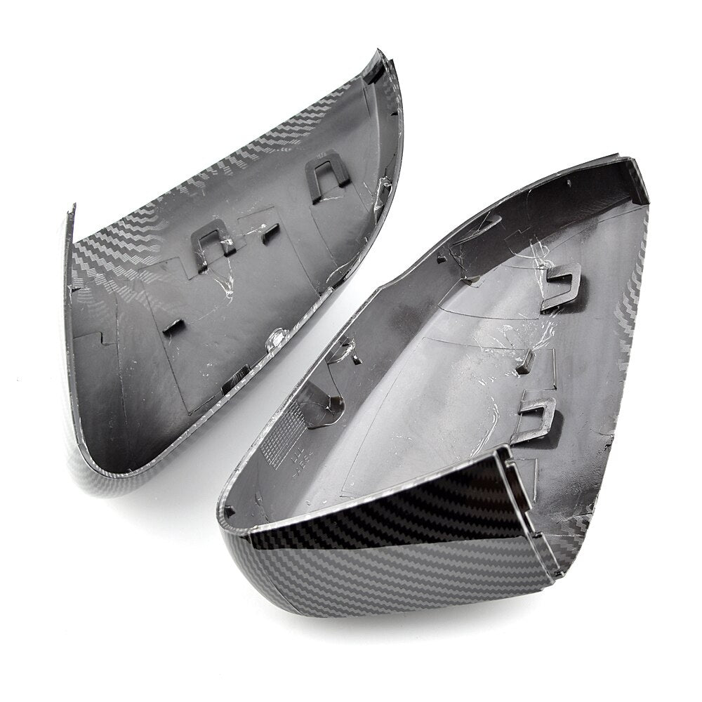For Volkswagen Polo MK5 6R 6C with indicator ABS side mirror cover replacement cover shell trim carbon fiber